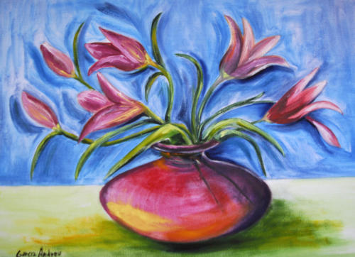 Jarrón con flores (2017)